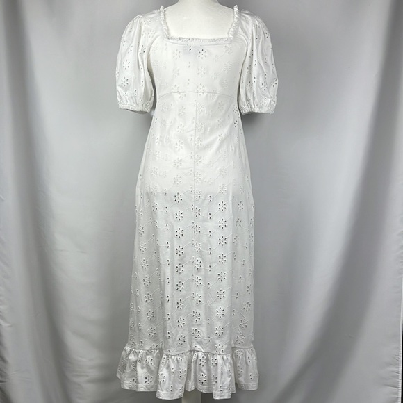 ASOS Design Maternity White Eyelet Puff
Sleeve Dress - Picture 2 of 10